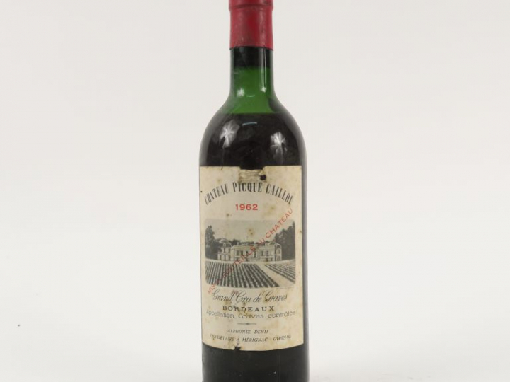 1 BOUTEILLE CHÂTEAU PICQUE CAILLOU GRAVES - 1962 - MEP/ELA