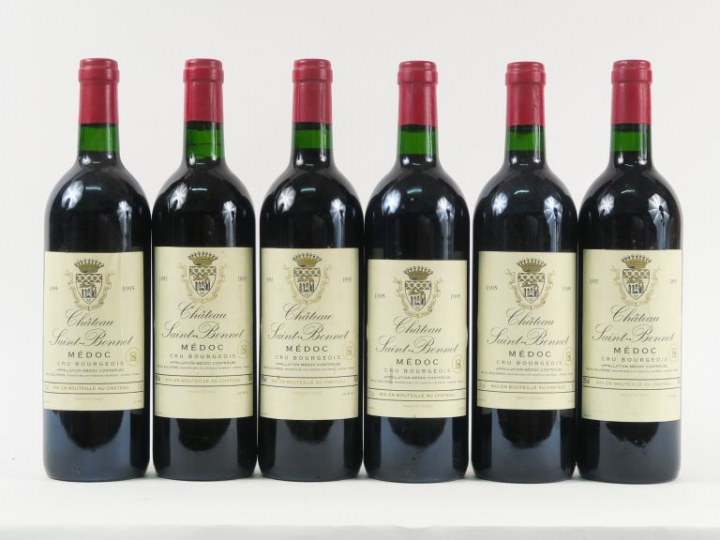 6 BOUTEILLES CHÂTEAU SAINT BONNET CB MEDOC - 1995