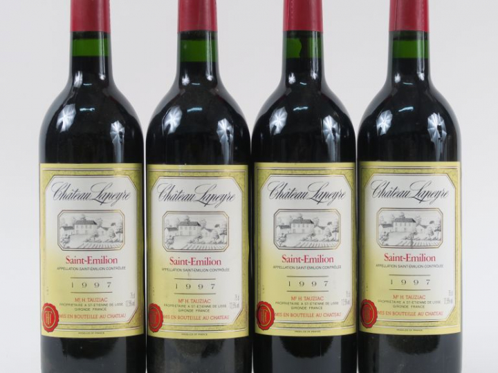 4 BOUTEILLES CHÂTEAU LAPEYRE ST EMILION - 1997