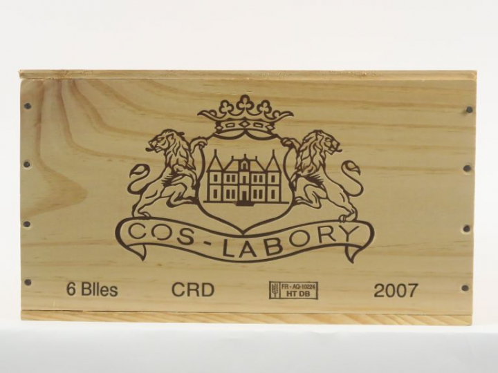6 BOUTEILLES CHÂTEAU COS LABORY ST ESTEPHE - 2007 - CBO