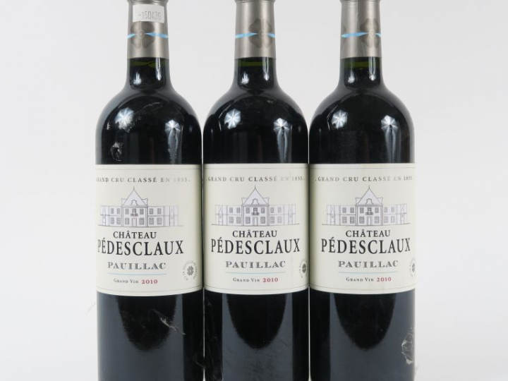 3 BOUTEILLES CHÂTEAU PEDESCLAUX GCC PAUILLAC - 2010