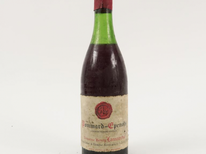 1 BOUTEILLE POMMARD EPENOTS DOMAINE HENRY LAMARCHE - 1959 - 5,5 CM/CAP