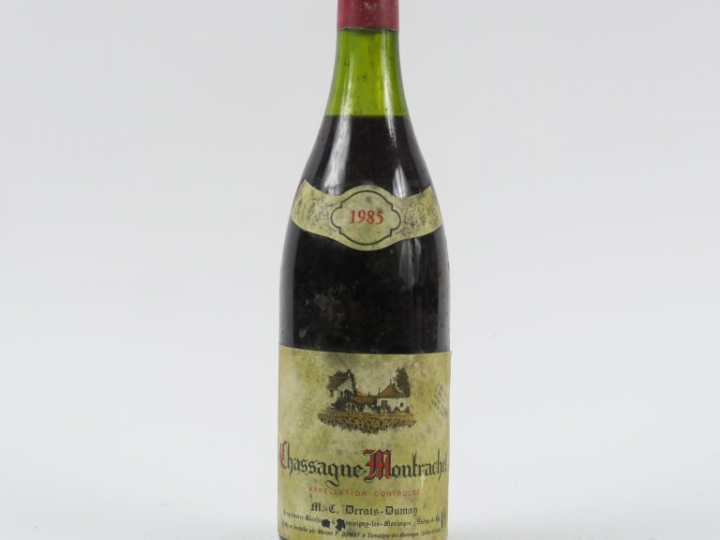 1 BOUTEILLE CHASSAGNE MONTRACHET DERATS DUMAY - 1985 - 4 CM