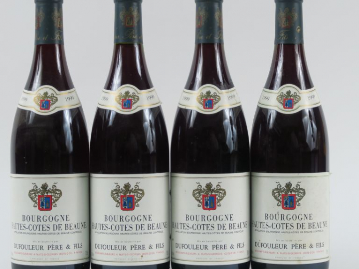 4 BOUTEILLES BOUTEILLES HAUTES CÔTES DE BEAUNE DUFOULEUR - 1999