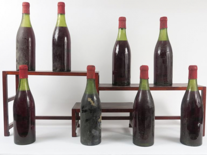 8 BOUTEILLES BOURGOGNE - DE 4 à 6 CM/SE