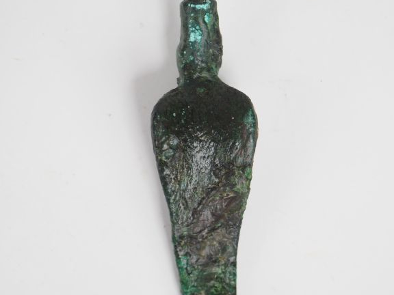 Uraeus en bronze. Egypte, Basse Epoque. Accidents et oxydation. H. : 1