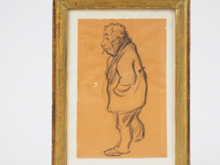 Ecole française fin XIXème début XXème  « Caricatures » Deux dessins, 