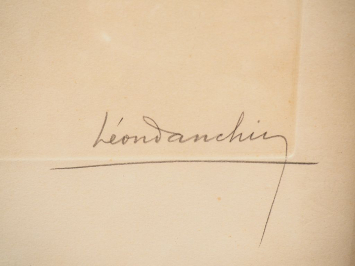 Léon DANCHIN "Vol de canards" et "Chien de chasse" Deux différentes gr