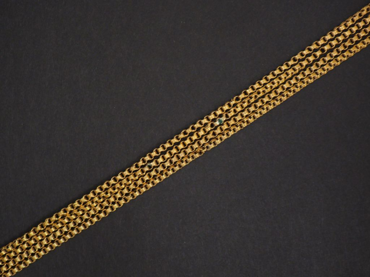 Giletière en or jaune. Poids. 19,93 g