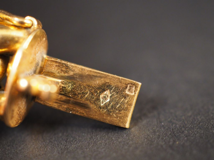 Bracelet en or jaune, maille gourmette.  Long. 18,5 cm Poids. 21,62 g