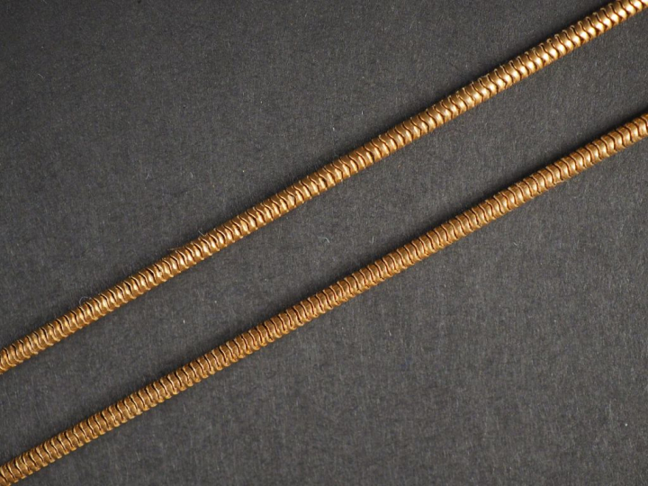 Collier en or jaune, maille tube. Long. 54 Poids. 14,17 g