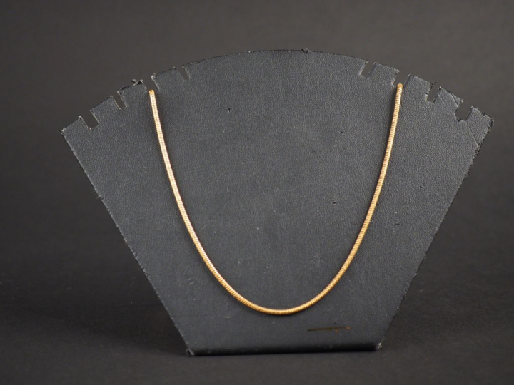 Collier en or jaune, maille tube. Long. 54 Poids. 14,17 g