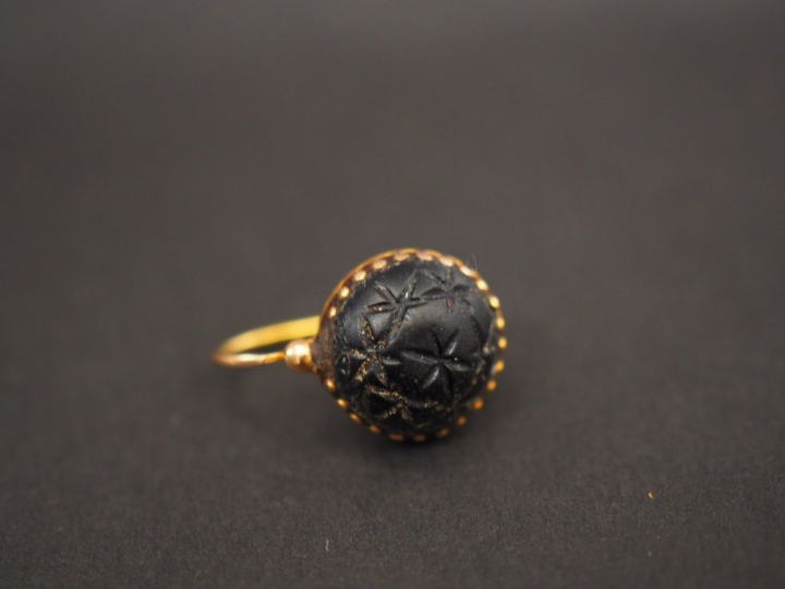 Pendentif Napoléon III  en forme de crucifix en vermeil et argent, ser