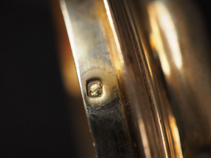 Sucrier Napoléon III de style rocaille en argent, poinçon Minerve, à d