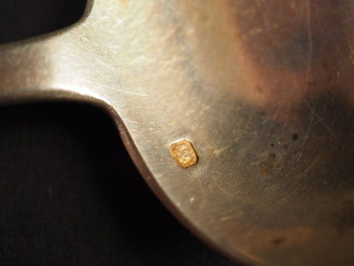 Petit nécessaire d'enfant de style Art déco en argent, poinçon Minerve