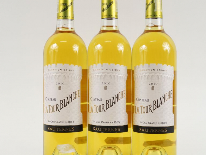 3 BOUTEILLES CHÂTEAU LA TOUR BLANCHE 1er CC SAUTERNES - 2010