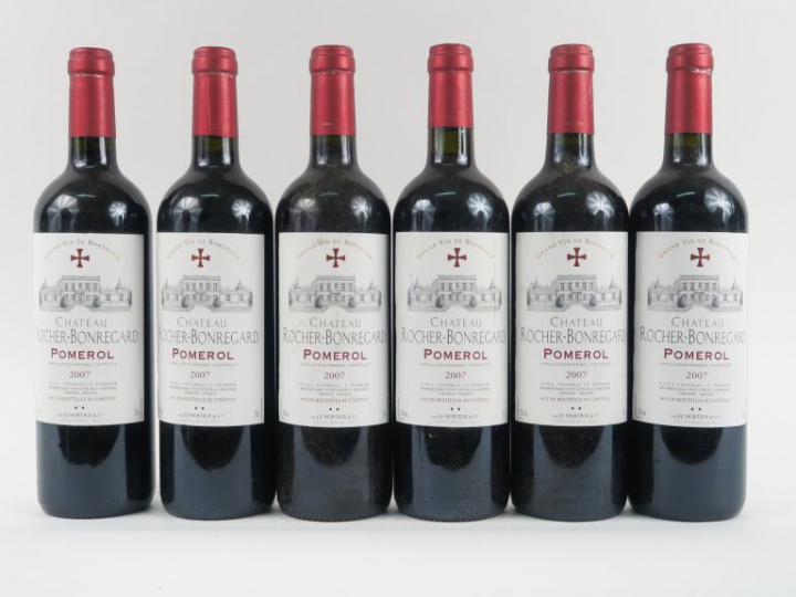 6 BOUTEILLES CHÂTEAU ROCHER BONREGARD POMEROL - 2007