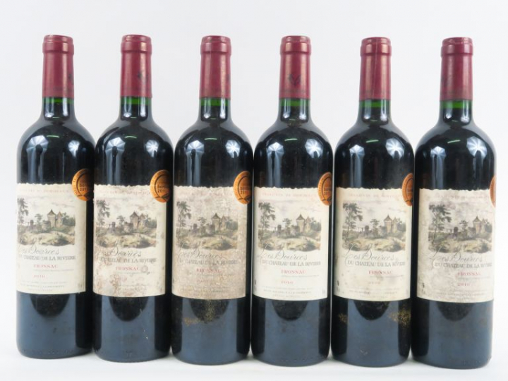 6 BOUTEILLES LES SOURCES DU CHÂTEAU DE LA RIVIÈRE FRONSAC - 2010