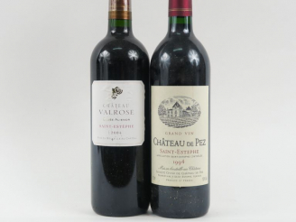 Vente aux enchères 2 BOUTEILLES ST ESTEPHE : 1 CHÂTEAU DE PEZ 1994 - 1 CHÂTEAU VALROSE 'C