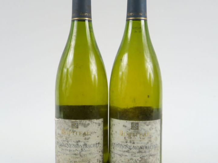 2 BOUTEILLES CHASSAGNE MONTRACHET 1er CRU 'MORGEOT' ROPITEAU - 2004 - 