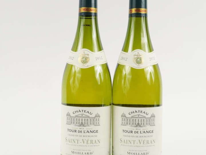 2 BOUTEILLES SAINT VÉRAN CHÂTEAU DE LA TOUR DE L'ANGE MOILLARD - 2012