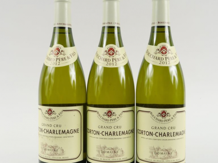 3 BOUTEILLES CORTON CHARLEMAGNE GC BOUCHARD PÈRE   FILS - 2012