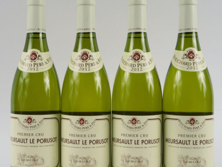 4 BOUTEILLES MEURSAULT 1er CRU 'LE PORUSOT' BOUCHARD PÈRE   FILS - 201