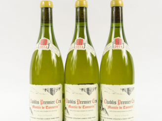 Vente aux enchères 3 BOUTEILLES CHABLIS 1er CRU 'MONTÉE DE TONNERRE' V. DAUVISSAT - 2014