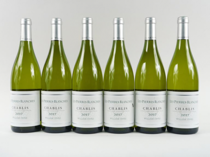 6 BOUTEILLES CHABLIS 'LES PIERRES BLANCHES' W. FÈVRE - 2017