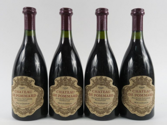 Vente aux enchères 4 BOUTEILLES CHÂTEAU DE POMMARD - 1990