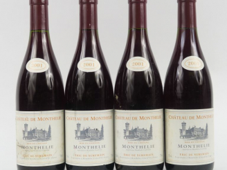 Vente aux enchères 4 BOUTEILLES MONTHÉLIE CHÂTEAU DE MONTHELIE E. DE SUREMAIN - 2001