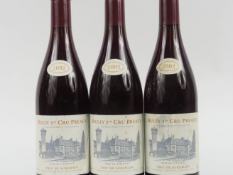 Vente aux enchères 3 BOUTEILLES RULLY 1er CRU 'PREAUX' E. DE SUREMAIN - 2002