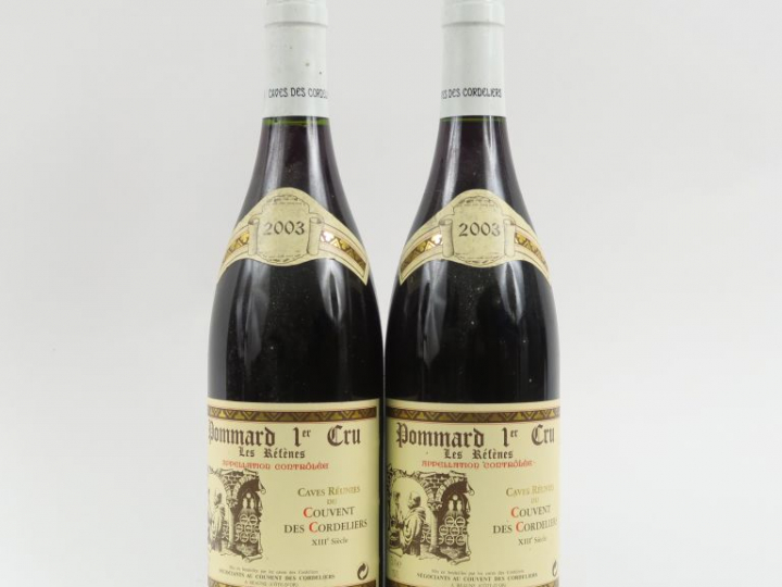 2 BOUTEILLES POMMARD 1er CRU 'LES RÉFÈNES' COUVENT DES CORDELIERS - 20