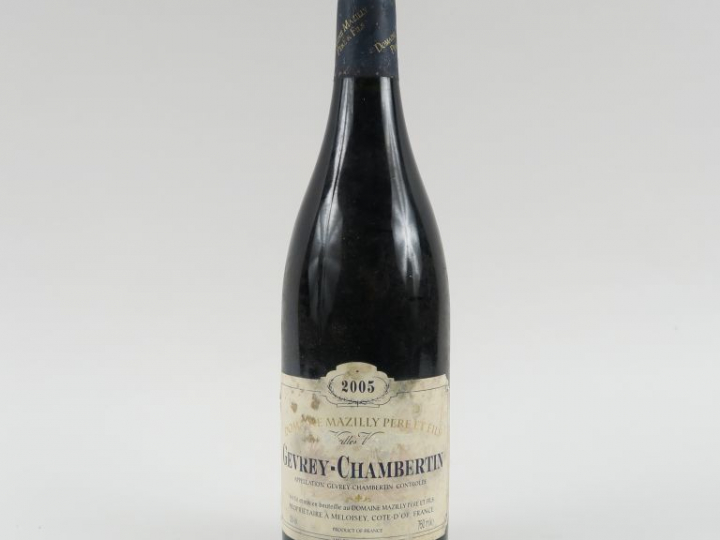 1 BOUTEILLE GEVREY CHAMBERTIN DOMAINE MAZILLY PÈRE   FILS - 2005