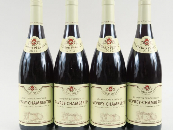 4 BOUTEILLES GEVREY CHAMBERTIN BOUCHARD PÈRE   FILS - 2012