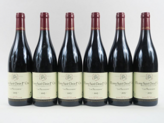Vente aux enchères 6 BOUTEILLES MOREY ST DENIS 1er CRU 'LES FACONNIÈRES' S. MAGNIEN - 201