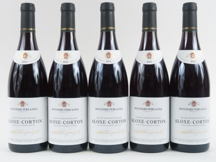5 BOUTEILLES ALOXE CORTON BOUCHARD PÈRE   FILS - 2015