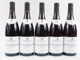 Vente aux enchères 5 BOUTEILLES GEVREY CHAMBERTIN 1er CRU 'LES CAZETIERS' BOUCHARD PÈRE  