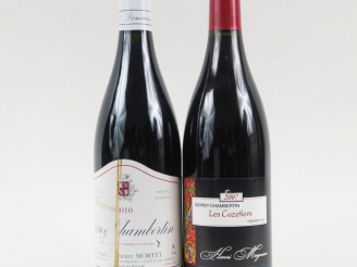Vente aux enchères 2 BOUTEILLES GEVREY CHAMBERTIN : 1 DOMAINE T. MORTET 2010 - 1 'LES CAZ