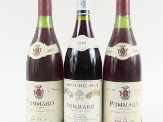 Vente aux enchères 3 BOUTEILLES POMMARD : 2 'LES CRAS' R. BELLAND 1982 - 1 LABOURÉ ROI 19