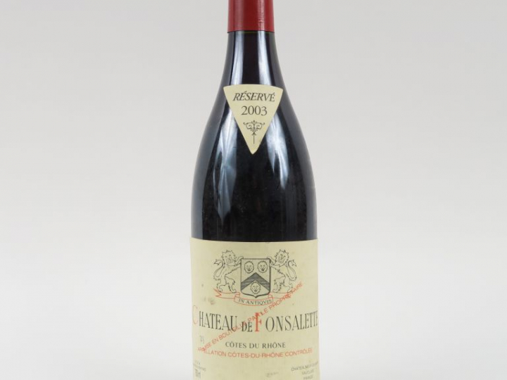 1 BOUTEILLE CÔTES DU RHÔNE CHATEAU DE FONSALETTE E. REYNAUD  - 2003 