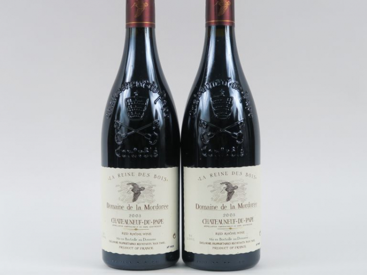 2 BOUTEILLES CHÂTEAUNEUF DU PAPE  'LA REINE DES BOIS' DOMAINE DE LA MO