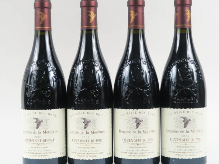 4 BOUTEILLES CHÂTEAUNEUF DU PAPE 'LA REINE DES BOIS' DOMAINE DE LA MOR