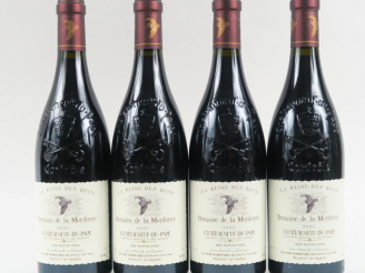 Vente aux enchères 4 BOUTEILLES CHÂTEAUNEUF DU PAPE 'LA REINE DES BOIS' DOMAINE DE LA MOR