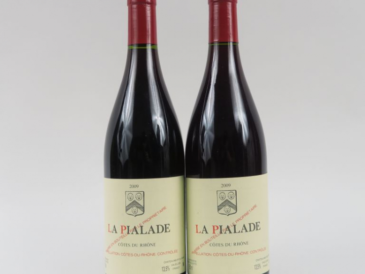 2 BOUTEILLES CÔTES DU RHÔNE 'LA PIALADE'  E. REYNAUD - 2009