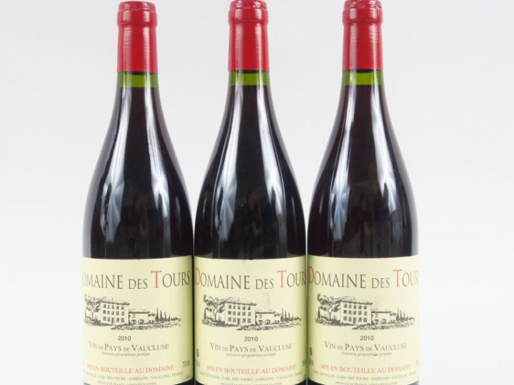 3 BOUTEILLES DOMAINE DES TOURS E. REYNAUD - 2010