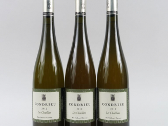 Vente aux enchères 3 BOUTEILLES CONDRIEU 'LES CHAILLETS' Y. CUILLERON - 2012