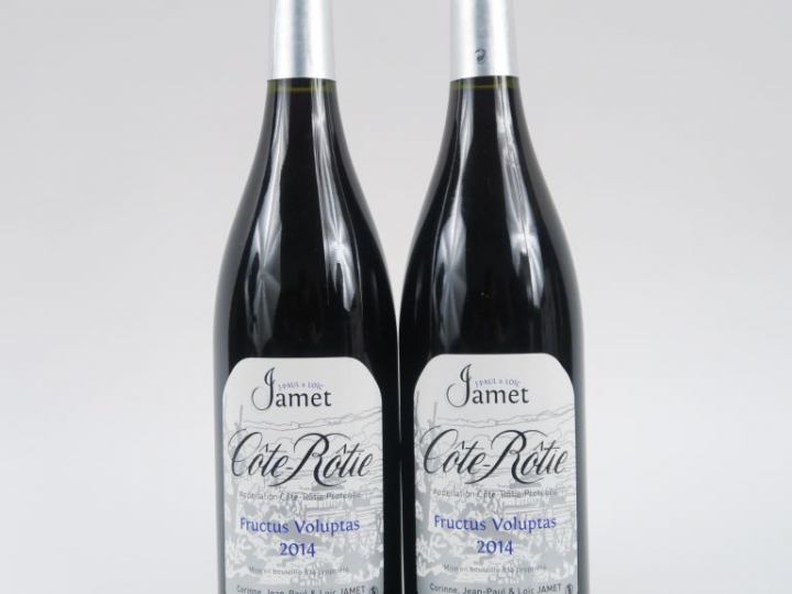 2 BOUTEILLES CÔTE ROTIE 'FRUCTUS VOLUPTAS' J.P.   LOÏC JAMET - 2014