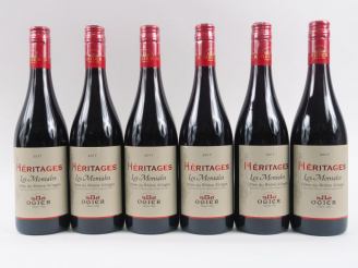 Vente aux enchères 6 BOUTEILLES CÔTES DU RHÔNE VILLAGE HÉRITAGES 'LES MONIALES' OGIER - 2