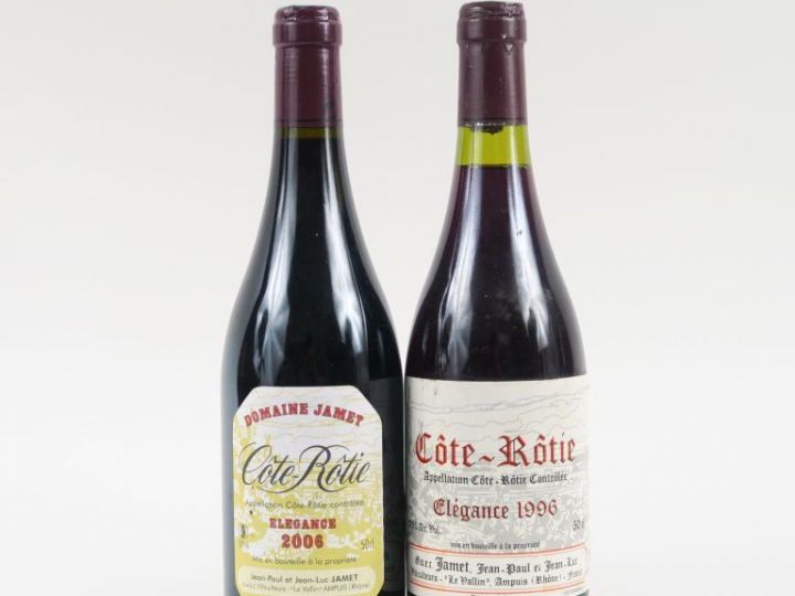 2 BOUTEILLES (50 cl) CÔTE ROTIE 'ÉLÉGANCE' DOMAINE JAMET : 1 de 1996 -